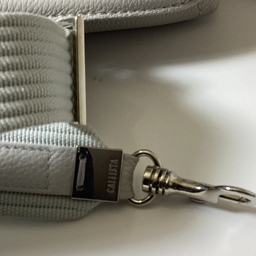 Callista Small Top Handle Bag 23 Stone Grained Leather Note: New without tag